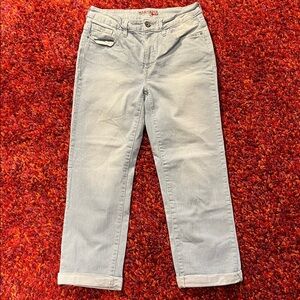 Santana Light Blue Pin Stripped Casual Pants